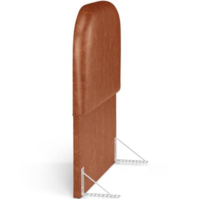 Cabeceira Cama Box 100cm Orgânica Lanna W01 Couríssimo Camel - Lyam Decor