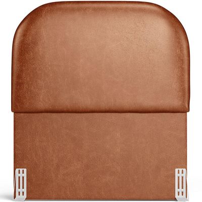 Cabeceira Cama Box 100cm Orgânica Lanna W01 Couríssimo Camel - Lyam Decor