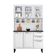 Kit De Cozinha Compacta Pratika Branco 120cm Em Aço Itatiaia