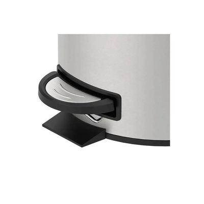 Lixeira 12 Litros Pedal Inox Escovado com Balde Removível Spin Brinox Inox