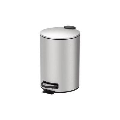 Lixeira 12 Litros Pedal Inox Escovado com Balde Removível Spin Brinox Inox