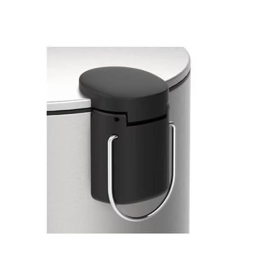 Lixeira 12 Litros Pedal Inox Escovado com Balde Removível Spin Brinox Inox