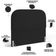 Cabeceira Cama Box Queen 160cm Lanna com Puff Recamier Doha W01  Suede Preto - Lyam Decor