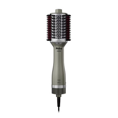 Escova Secadora PES30 1300W 4 em 1 Cerâmica Philco Prata / Bivolt