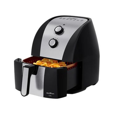 Fritadeira Elétrica Britânia BFR51 Gold 5,5L 1500W Air Flow Preto com Inox / 220V