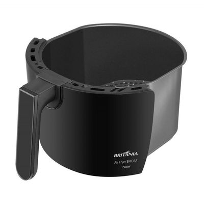 Fritadeira Elétrica Britânia BFR36A Silverstone 4,2L 1500W Air Flow Preta Preto / 110V