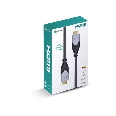 Cabo Hdmi 2.0 4k Ultra Hd 3d Conexão Ethernet Blindado Em Nylon 5 Metros - H20b-5