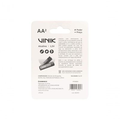 Pilha Alcalina Aa C-2 1.5v - Vp2ab2a