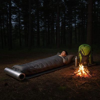 Tapete Isolante Térmico Aluminizado Solteiro Em Eva 1,80 × 50 × 0,8 Cm Zelt