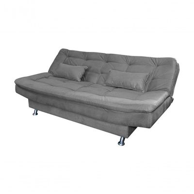 Sofá Cama Casal Reclinável Salomé - Cinza Light