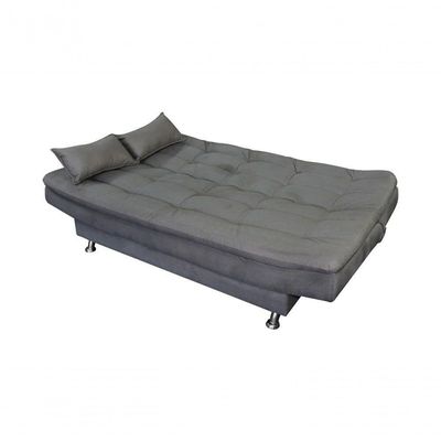 Sofá Cama Casal Reclinável Salomé - Cinza Light