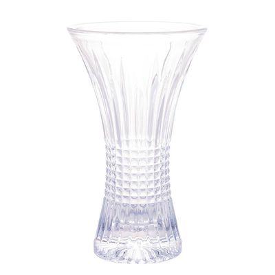 Vaso de Cristal Queen Design Elegante Alta Transparência Wolff Transparente