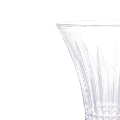Vaso de Cristal Queen Design Elegante Alta Transparência Wolff Transparente