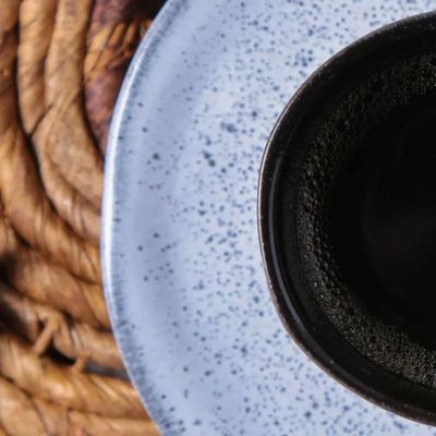 Jogo de 6 Xícaras e Pires de Café 120ml Stoneware Orgânico Echo Porto Brasil n/a