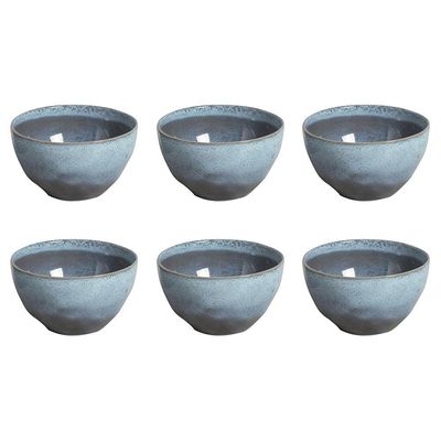 Conjunto de Bowls Orgânicos Breeze Stoneware 6 Peças 558ml Porto Brasil Azul