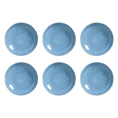 Conjunto de Pratos Fundos Bio Breeze 1,1 Litros 6 Peças Porto Brasil Azul