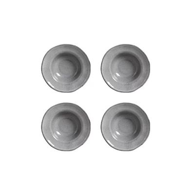 Conjunto de Pratos de Sobremesa Porto Brasil Orgânico Dust Preto 250ml - 4 Peças n/a
