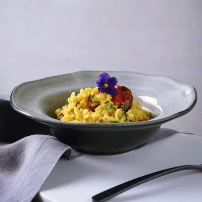 Conjunto de Pratos de Sobremesa Porto Brasil Orgânico Dust Preto 250ml - 4 Peças n/a