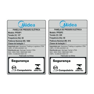 Panela De Pressão Elétrica Midea Nutripro Inox 5L PP5MS1 110V