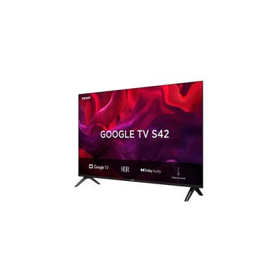 Smart TV 43 Polegadas S42 FHD LED Dolby Áudio Google TV Semp TCL Preto / Bivolt