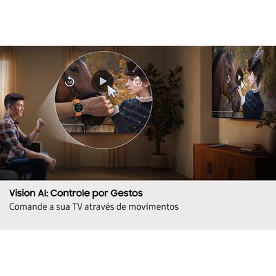 Smart TV 65 Polegadas 4K QN65S85FAGXZD OLED Vision AI 120Hz Samsung Preto / Bivolt