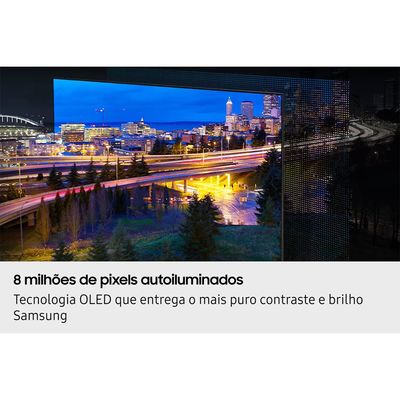 Smart TV 65 Polegadas 4K QN65S85FAGXZD OLED Vision AI 120Hz Samsung Preto / Bivolt