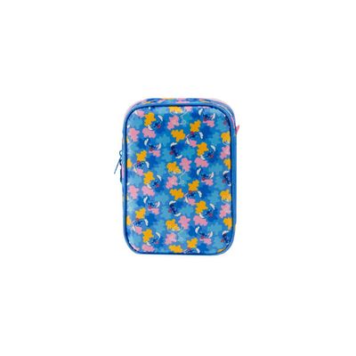 Estojo Escolar Feminino Grande Stitch Azul U / Azul