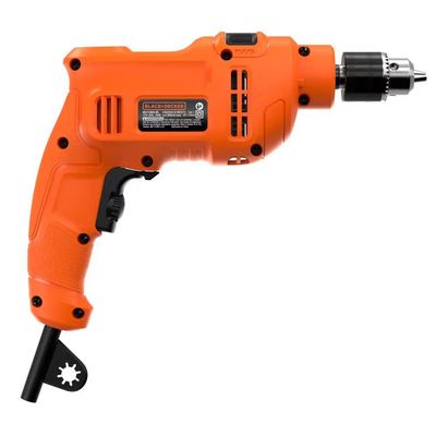 Furadeira de Impacto Black+Decker BED710550 3/8 Polegadas 550W Empunhadura Ergonômica Gatilho Anatômico Laranja e Preto / 220V