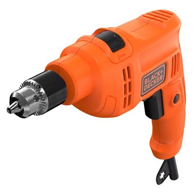Furadeira de Impacto Black+Decker BED710450 3/8 Polegadas 450W Empunhadura Ergonômica Gatilho Anatômico Laranja e Preto / 110V