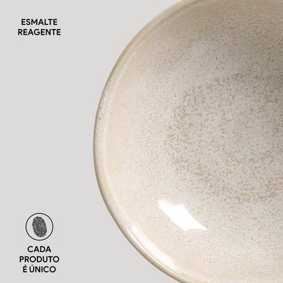 Conjunto de Cumbucas Orgânico Latte 520ml 6 Peças Porto Brasil Off White