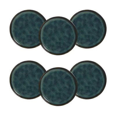 Conjunto de Pratos de Sobremesa Porto Brasil Bio Oceano 21,5cm - 6 Peças n/a