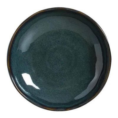Conjunto 6 Pratos Fundos Stoneware 1,1L Bio Oceano Esmalte Reagente Porto Brasil Azul