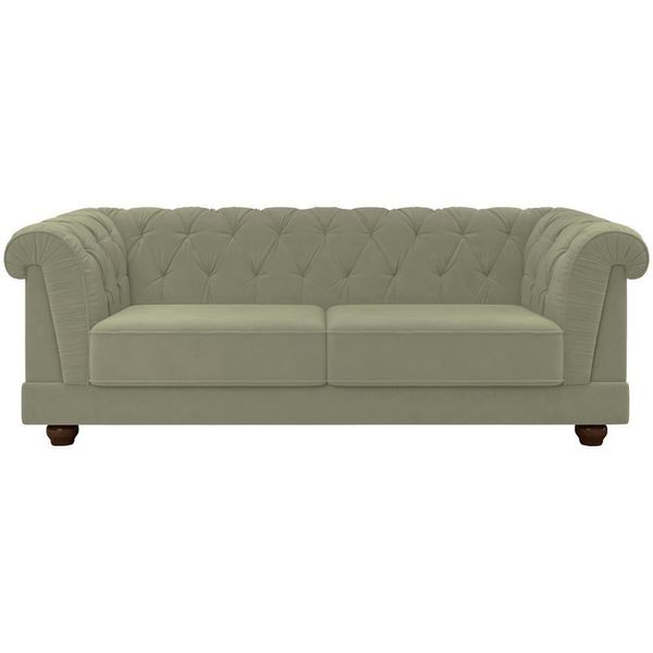 Sofa 3 Lugares 220 Cm Ponteio Veludo Sl 940 Moll Sl 940
