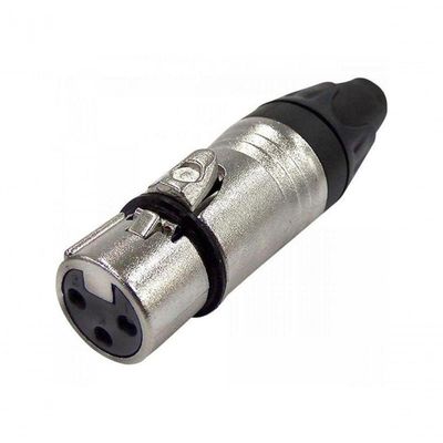 Conector Cannon Fêmea 3 Polos Metal Jccn0017 Storm Pct