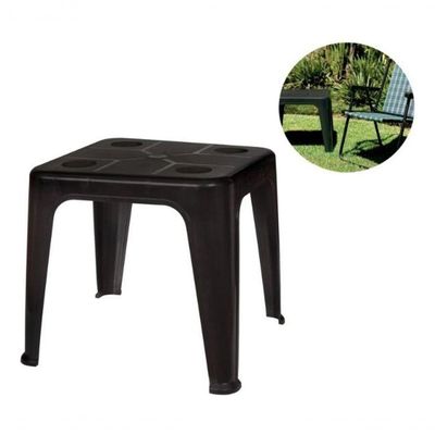Mesa Quadrada Plástica De Apoio Multiuso C/ Porta Copos Mor