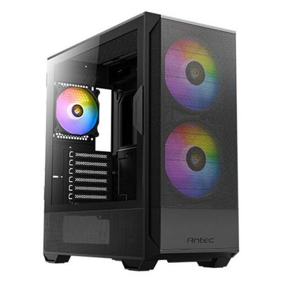 Gabinete Gamer Antec Nx416l Lateral Vidro Temperado Atx-m-atx-itx 2 Fans 120mm Argb - 0-761345-10