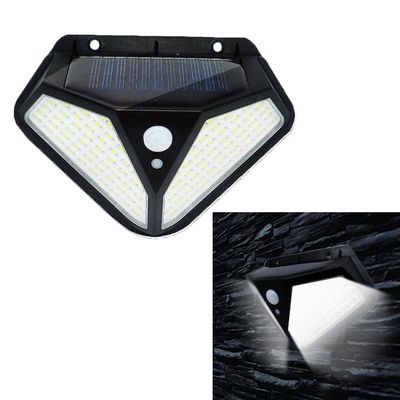 Luminaria Solar Sensorial De Parede 102 Leds A Prova D'agua