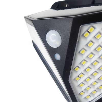 Luminaria Solar Sensorial De Parede 102 Leds A Prova D'agua