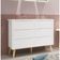 Cômoda 6 Gavetas Théo New Branco Fosco Com Natural - Moveisaqui