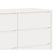 Cômoda 6 Gavetas Théo New Branco Fosco Com Madeira - Reller