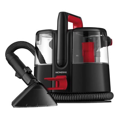 Extratora e Higienizadora Portátil Mondial Deep Cleaner Preto com Vermelho / 110V