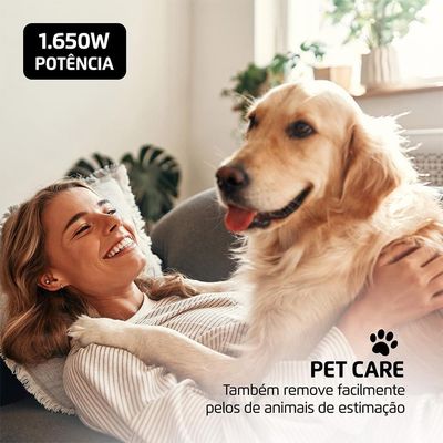 Extratora e Higienizadora Portátil Mondial Deep Cleaner Preto com Vermelho / 110V