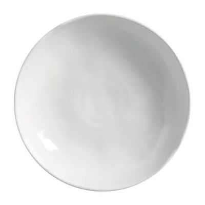 Conjunto 6 Pratos Fundos 1,1L 25cm Stoneware Bio New White Esmalte Reagente Porto Brasil Branco