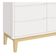 Cômoda 6 Gavetas Classic New Branco Fosco Com Natural - Moveisaqui