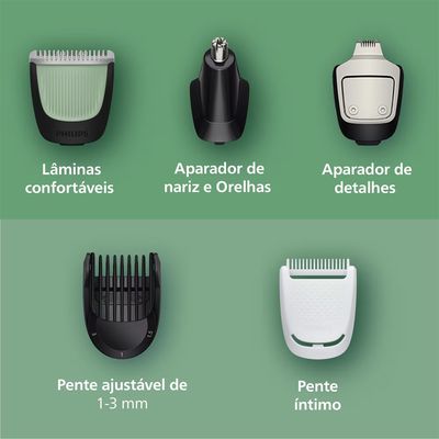 Aparador de Pelos Multigroom MG3941/15 10 Philips Preto