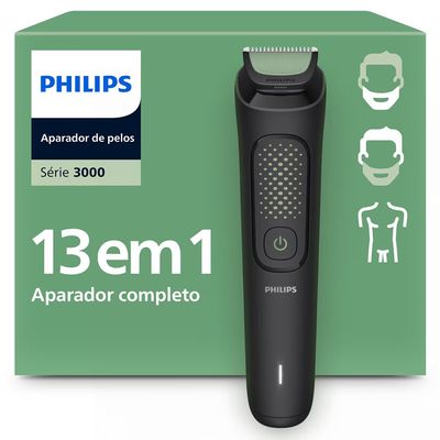 Aparador de Pelos Multigroom MG3941/15 10 Philips Preto