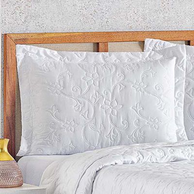 Cobre Leito Colcha Queen Mobili 03 Peças - Branco - 100% Poliéster