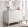 Cômoda Sapateira Classic New Branco Fosco Com Natural - Reller
