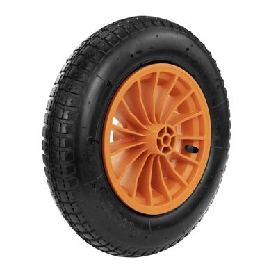 Pneu com Câmara Tramontina 3.25/8 polegada com Roda Plástica 8" para Carrinho de Mão