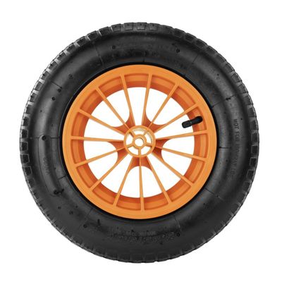 Pneu com Câmara Tramontina 3.25/8 polegada com Roda Plástica 8" para Carrinho de Mão